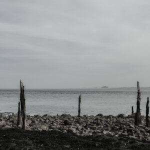 Bamburgh from Holy Island