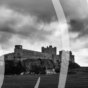 Bamburgh Castle Monochrome