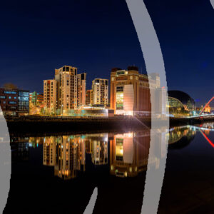 Night time on the Tyne