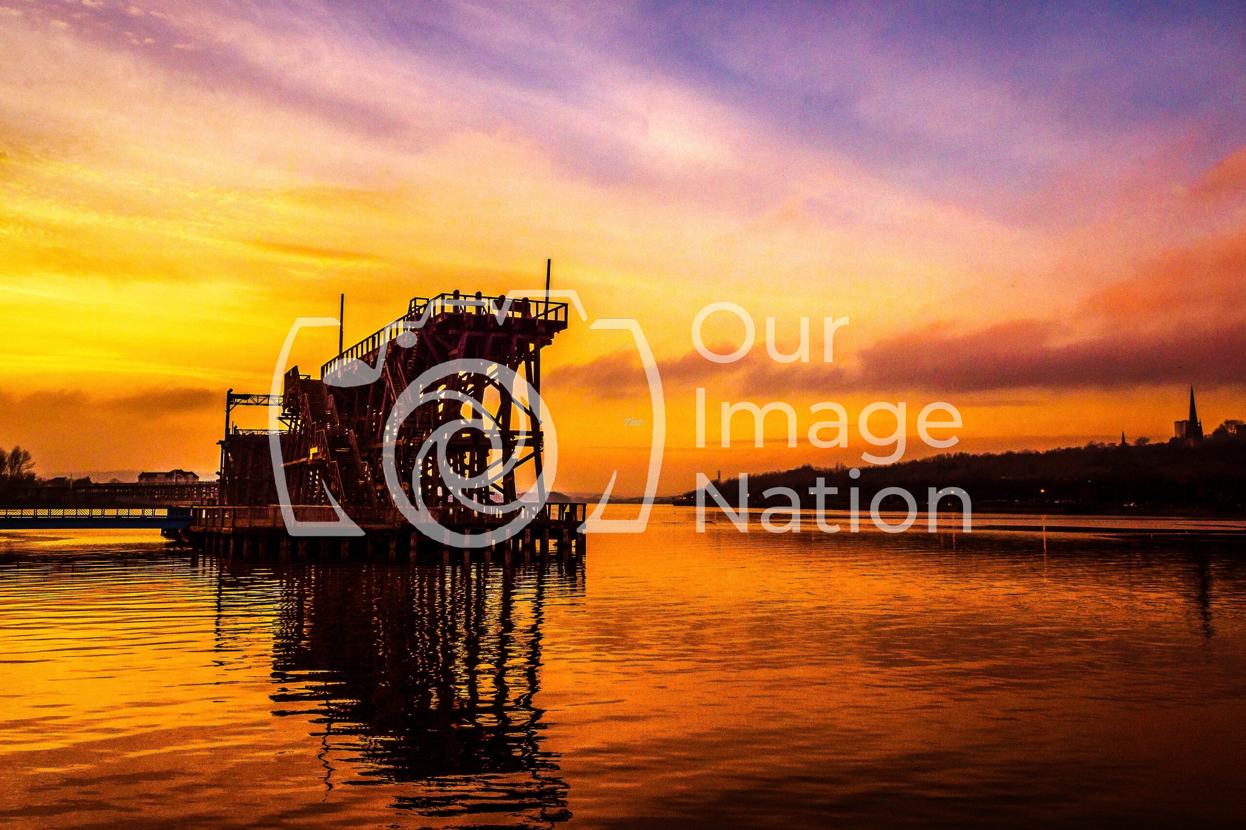 Sunset Over Dunston Staithes