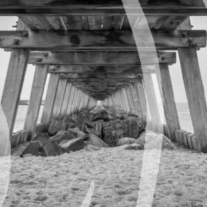 Under the Board walk Monochrome