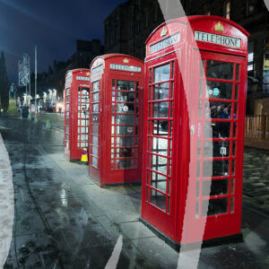 Royal Mile Telephone Boxes Edinburgh